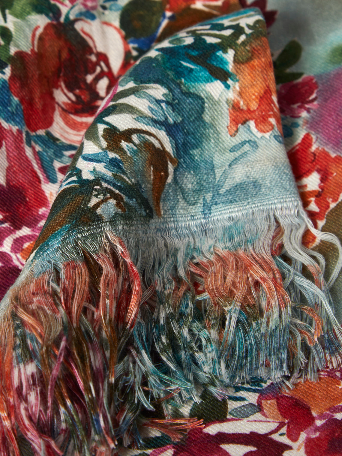 The House of Lyria - Peonies Linen Rectangular Tablecloth (138in/3.5m) - Pink - ABASK