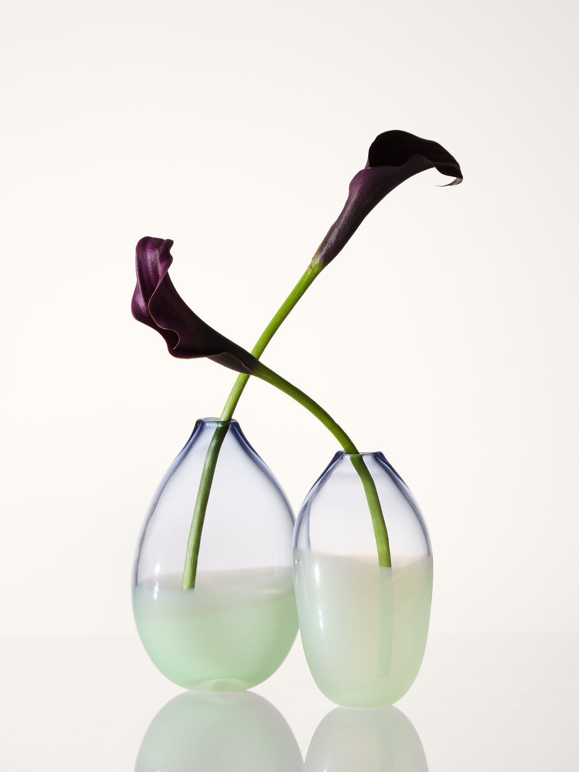 Michèle Oberdieck - | Set of 2 | Ostfriesia Hand-Blown Glass Vessel and Bottle - Multiple - ABASK