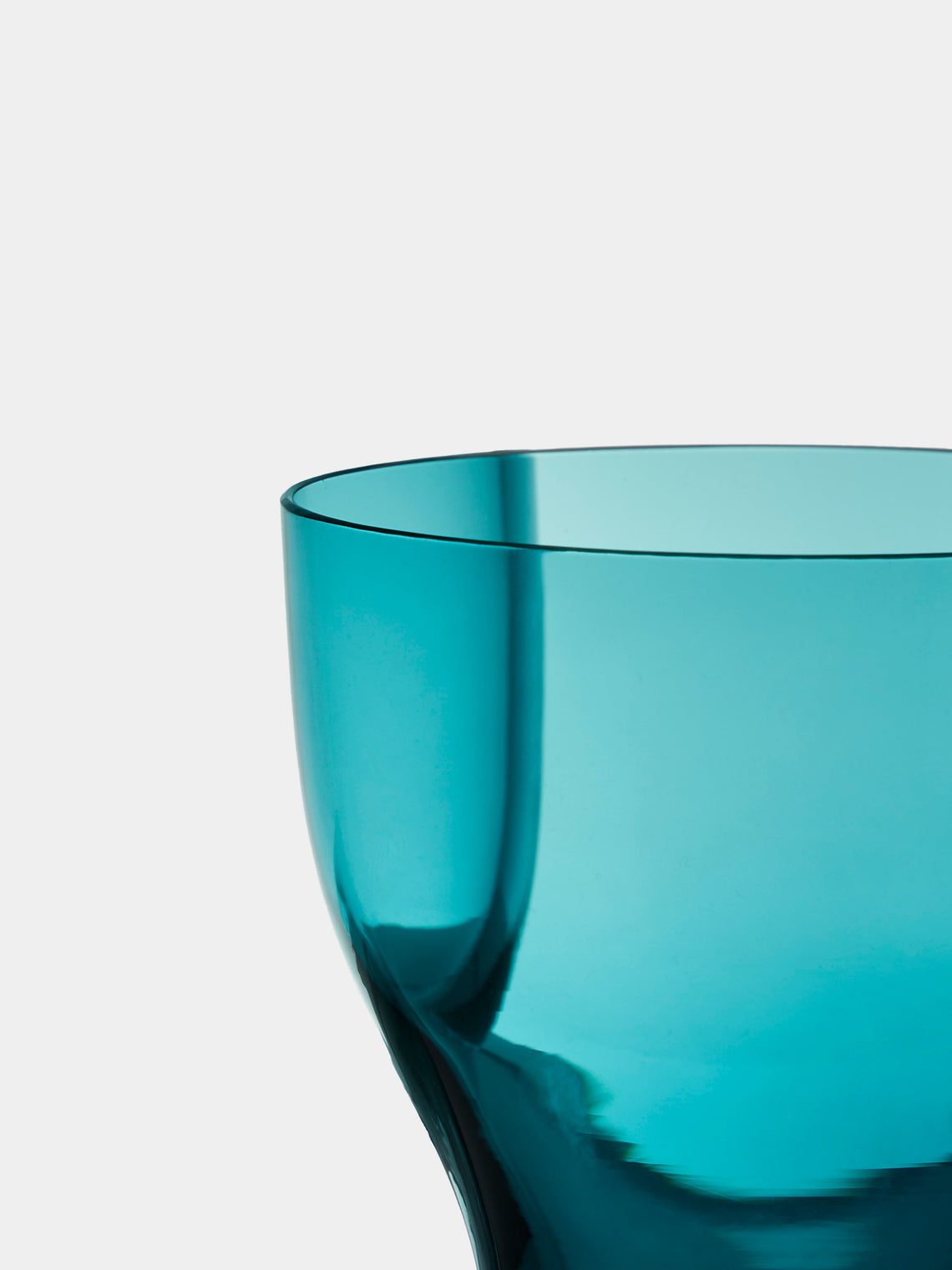 Kickie Chudikova - Danube Hand-Blown Bohemian Crystal Carafe and Tumbler - Blue - ABASK