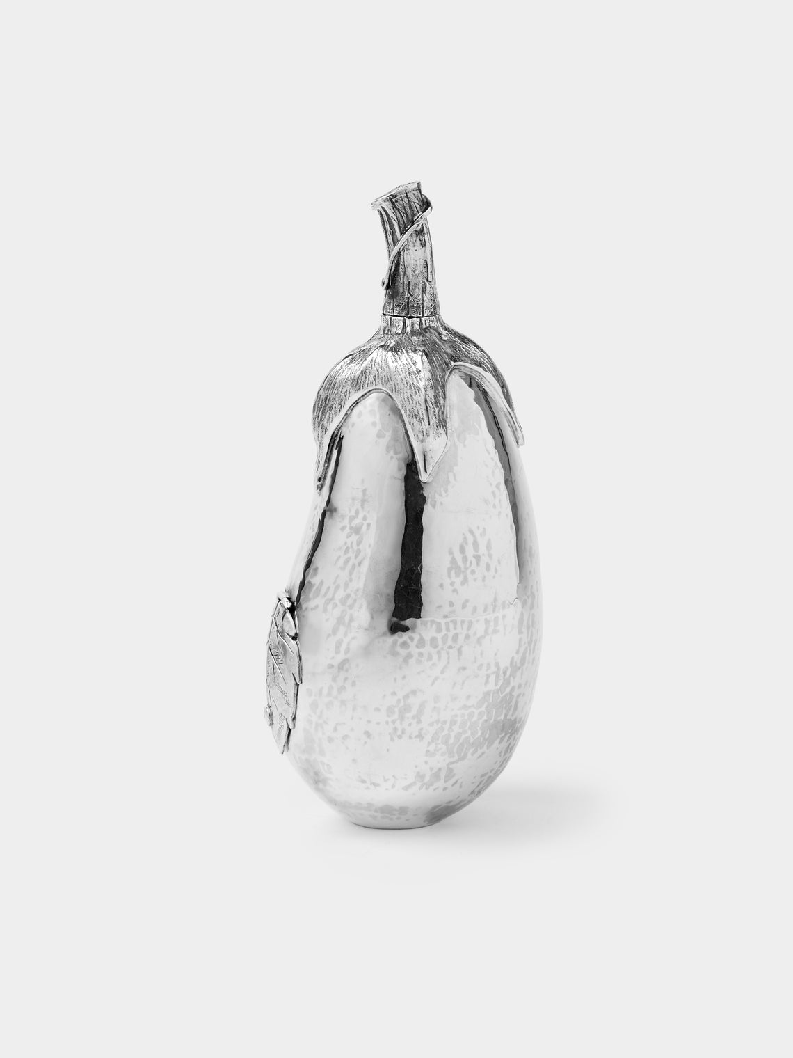 Milanese Silver - Eggplant Sterling Silver Pepper Mill - Silver - ABASK - 