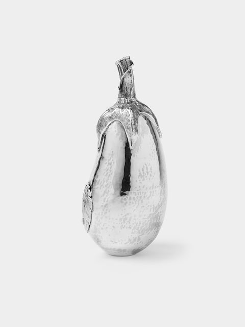 Milanese Silver - Eggplant Sterling Silver Pepper Mill - Silver - ABASK - 