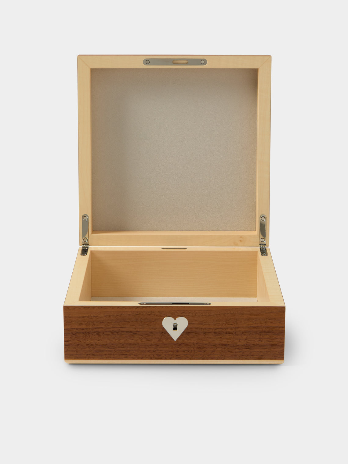 Linley - Henley Heart Walnut Box - Natural - ABASK