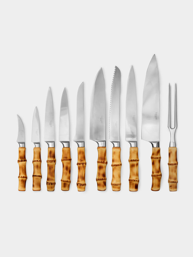 Lorenzi Milano - Bamboo Kitchen Knife Set -  - ABASK - 