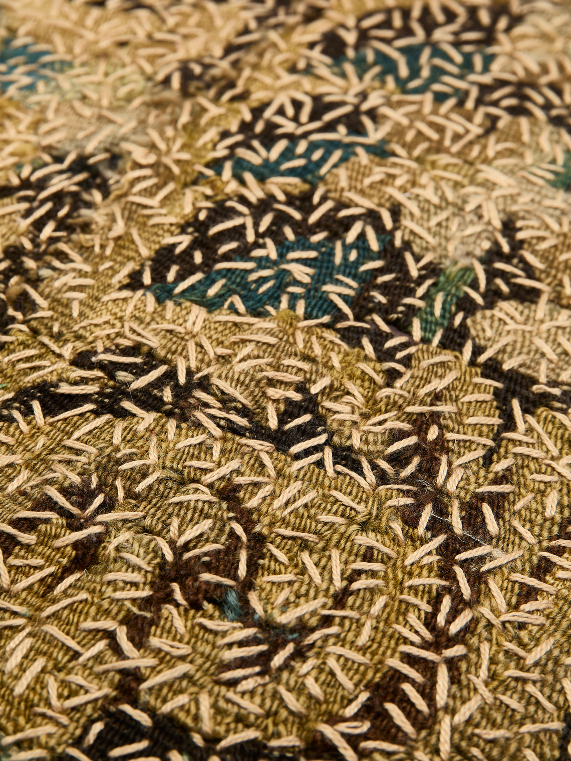 By Walid - 17th-Century Verdure Tapestry Hand-Stitched Wool and Linen Cushion - Multiple - ABASK