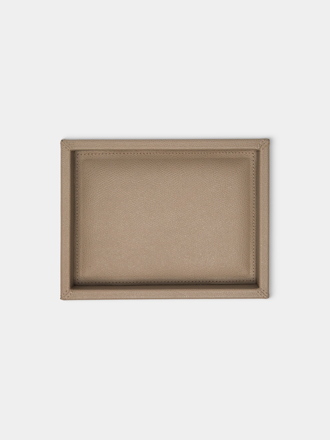Giobagnara - Soft Leather Valet Tray (8in/20cm) - Beige - ABASK
