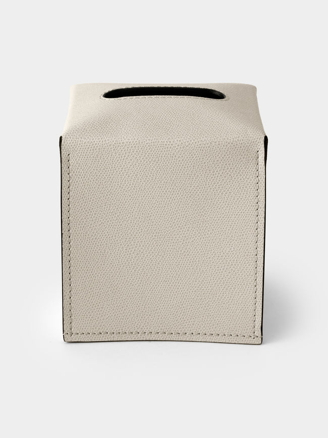 Giobagnara - Ready Leather Tissue Box - Cream - ABASK - 