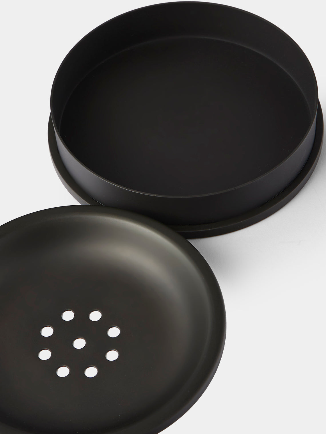 Giobagnara - Positano Leather Soap Dish - Bronze - ABASK