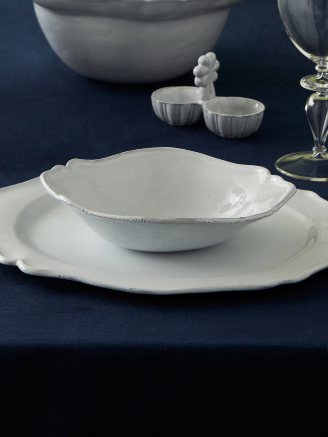 Astier de Villatte - Bac Hand-Glazed Ceramic Small Soup Plate (Set of 2) - White - ABASK