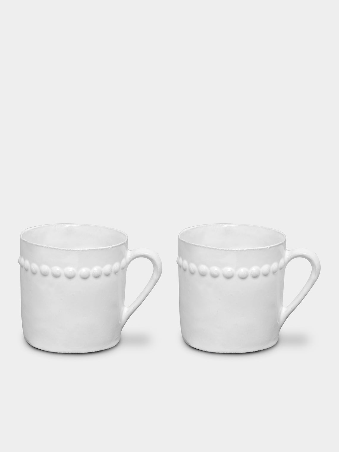 Astier de Villatte - Adélaïde Hand-Glazed Ceramic Coffee Cup (Set of 2) - White - ABASK