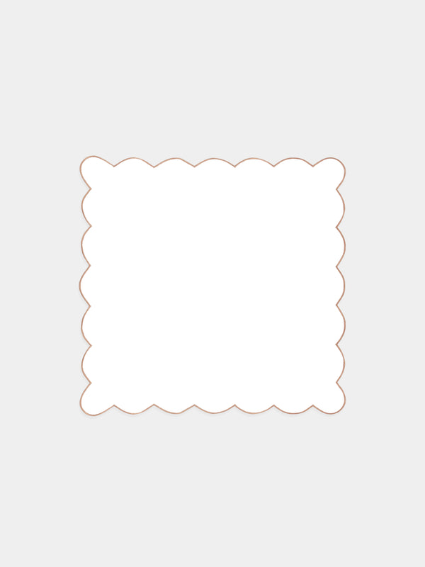 Angela Wickstead - Diletta Scalloped Linen Napkins (Set of 4) -  - ABASK