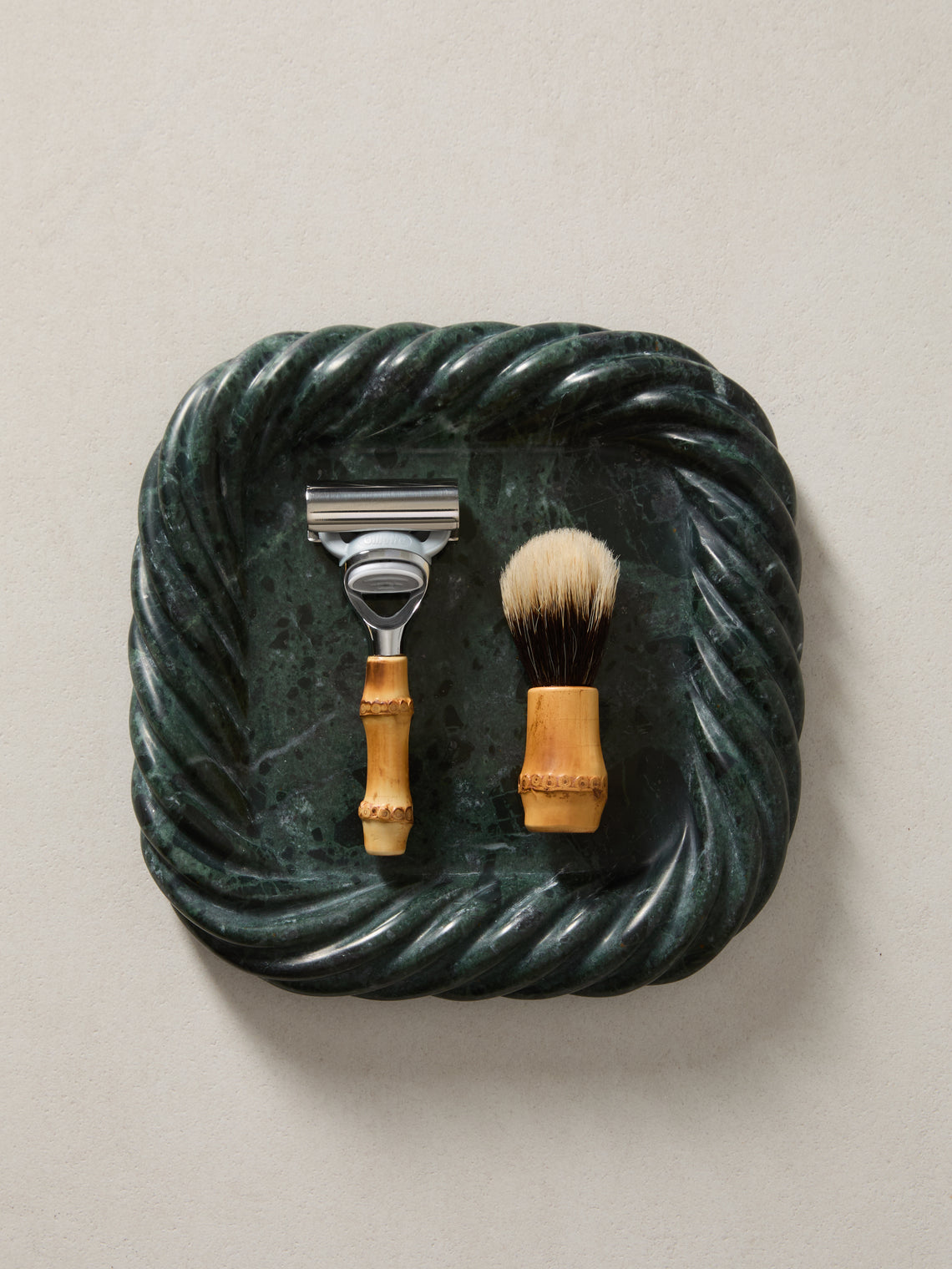 Anastasio Home - Sam Marble Tray (8in/20cm) - Green - ABASK