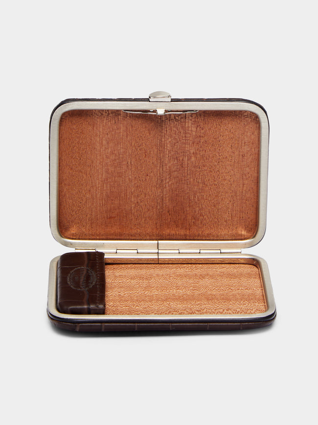 F. Hammann - Embossed Leather Cigarette Case -  - ABASK