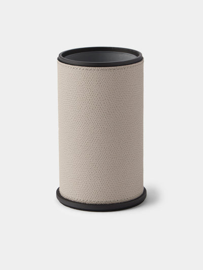 Giobagnara - Positano Leather Toothbrush Holder - Light Gray - ABASK - 
