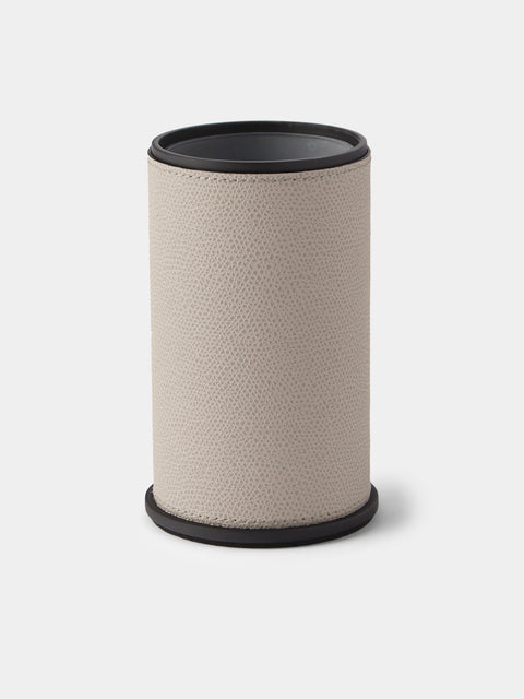 Giobagnara - Positano Leather Toothbrush Holder - Light Gray - ABASK - 