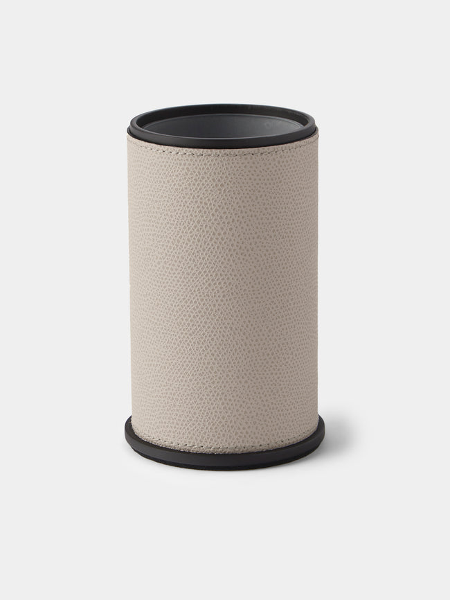 Giobagnara - Positano Leather Toothbrush Holder - Light Gray - ABASK - 