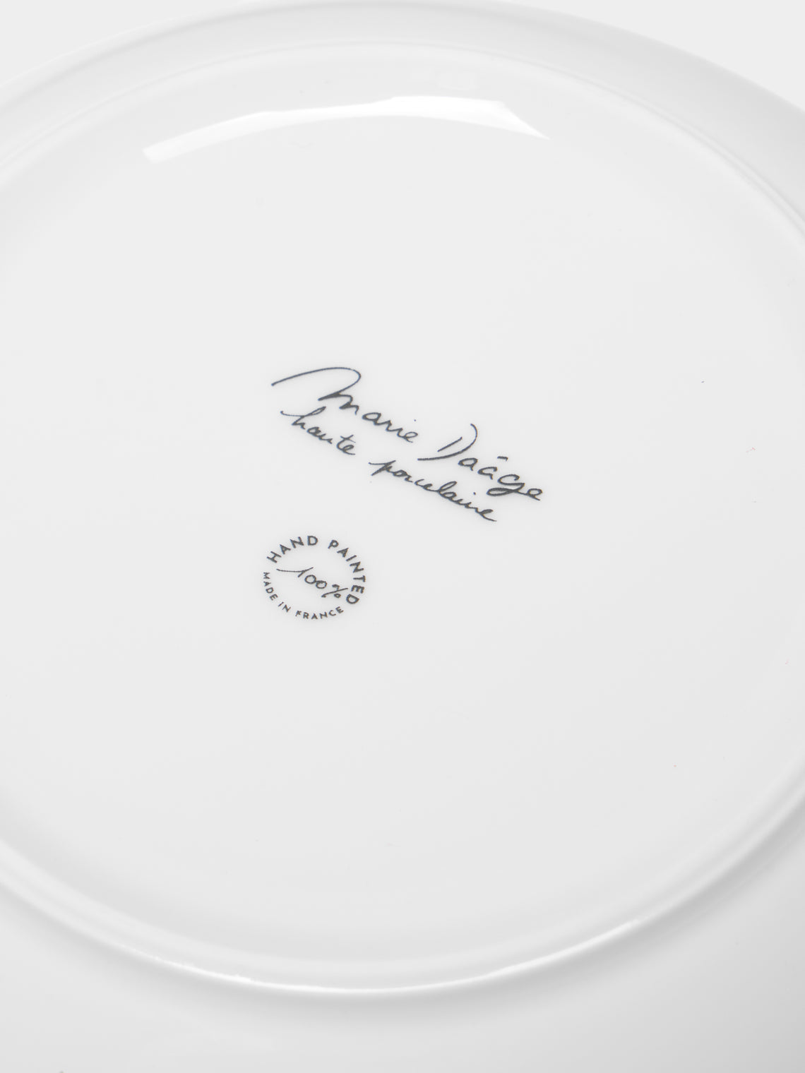 Marie Daage - Jardin d'Arashiyama Hand-Painted Porcelain Deep Bowl - White - ABASK