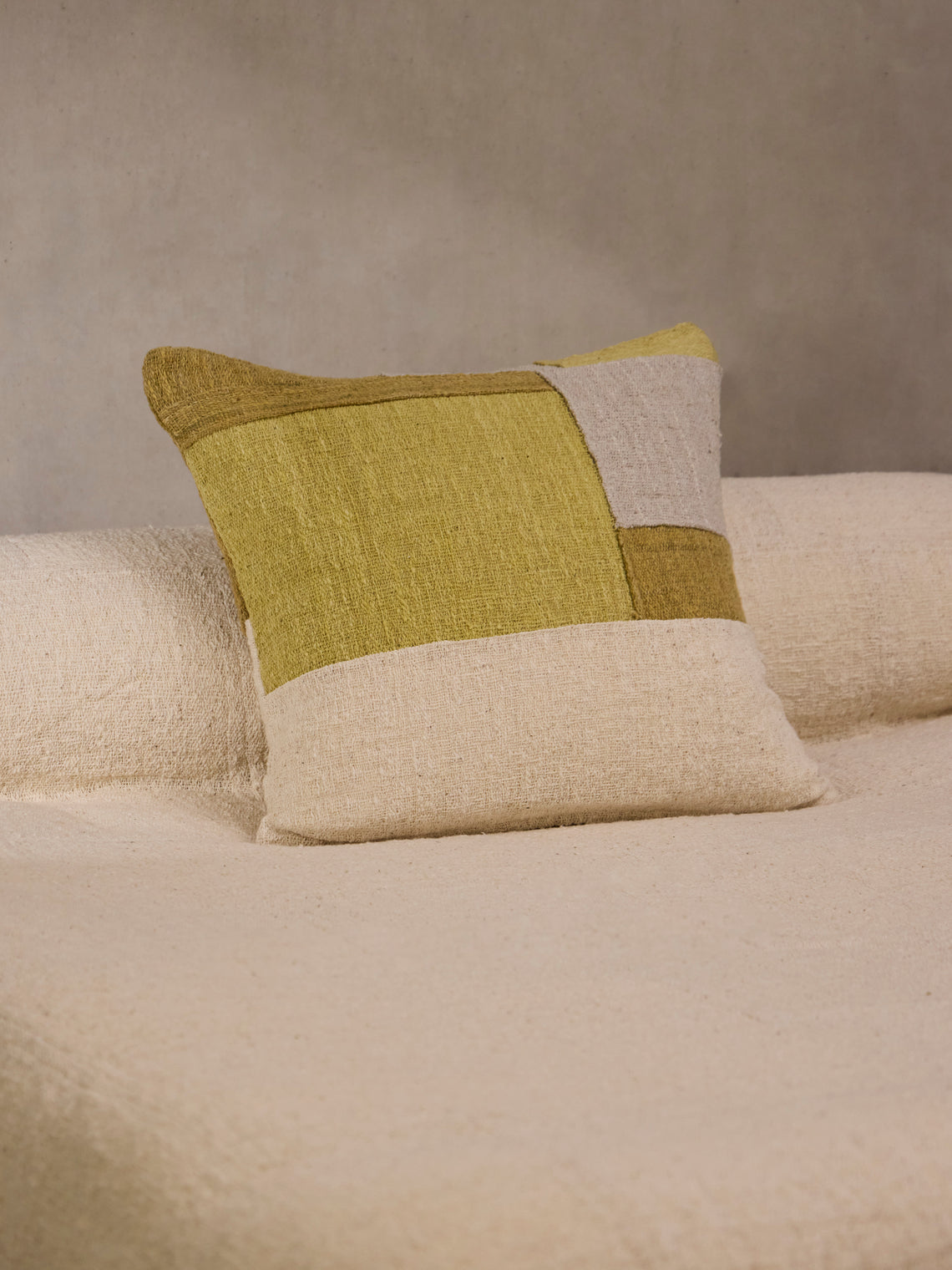 Valentina Hoyos - Cotton Cushion (23.5in/60cm) - Green - ABASK