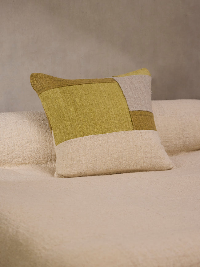 Valentina Hoyos - Cotton Cushion (23.5in/60cm) - Green - ABASK