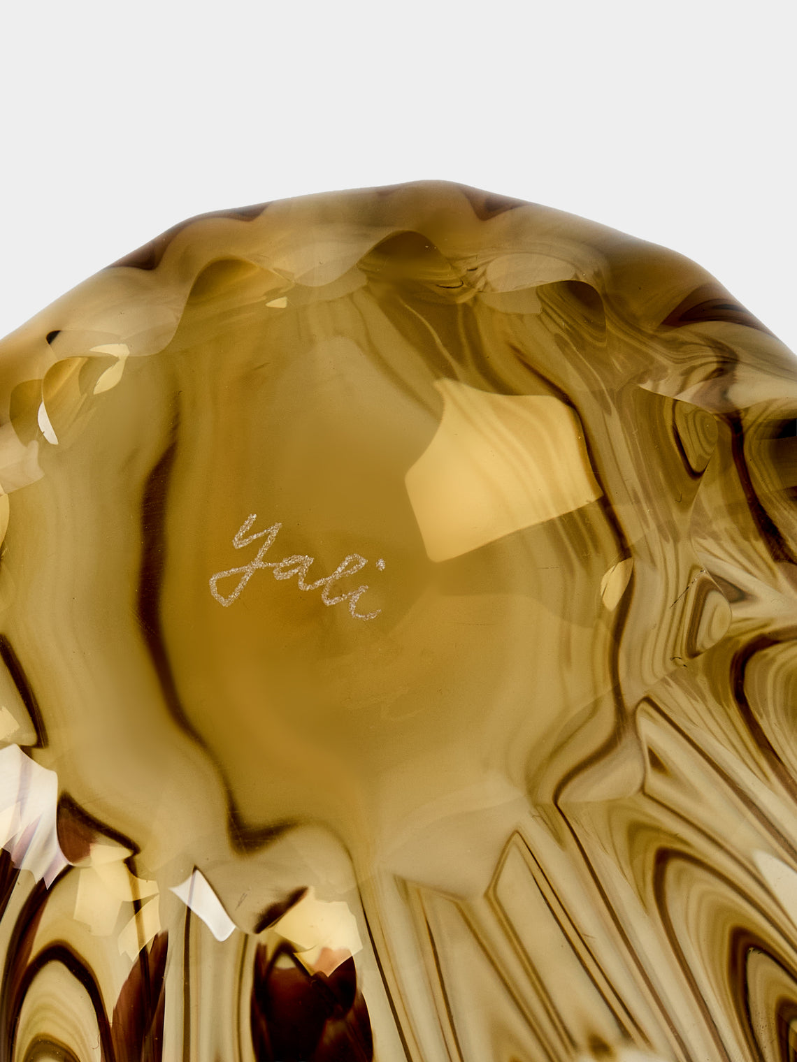 Yali Glass - Wave Hand-Blown Murano Glass Carafe - Brown - ABASK