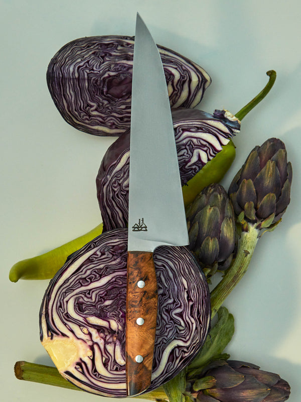 Bodman Blades - Oak Burl French Chef's Knife -  - ABASK