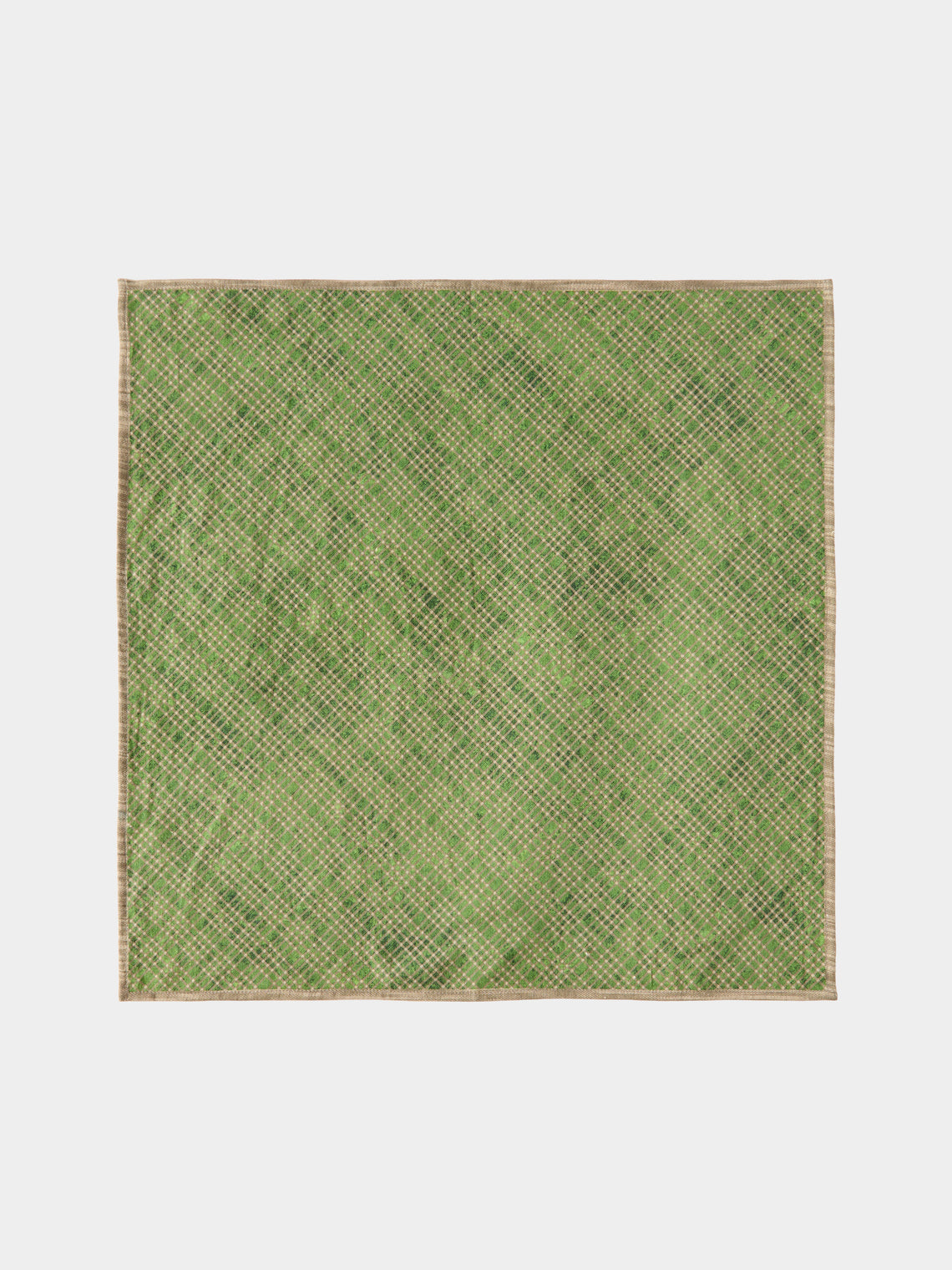 D'Ascoli - | Set of 4 | Gamieda Printed Napkins - Green - ABASK