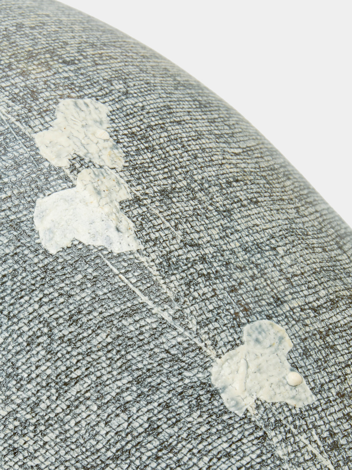 Masumi Ando - Textured Ceramic Vase (12in/30.5cm) - Gray - ABASK