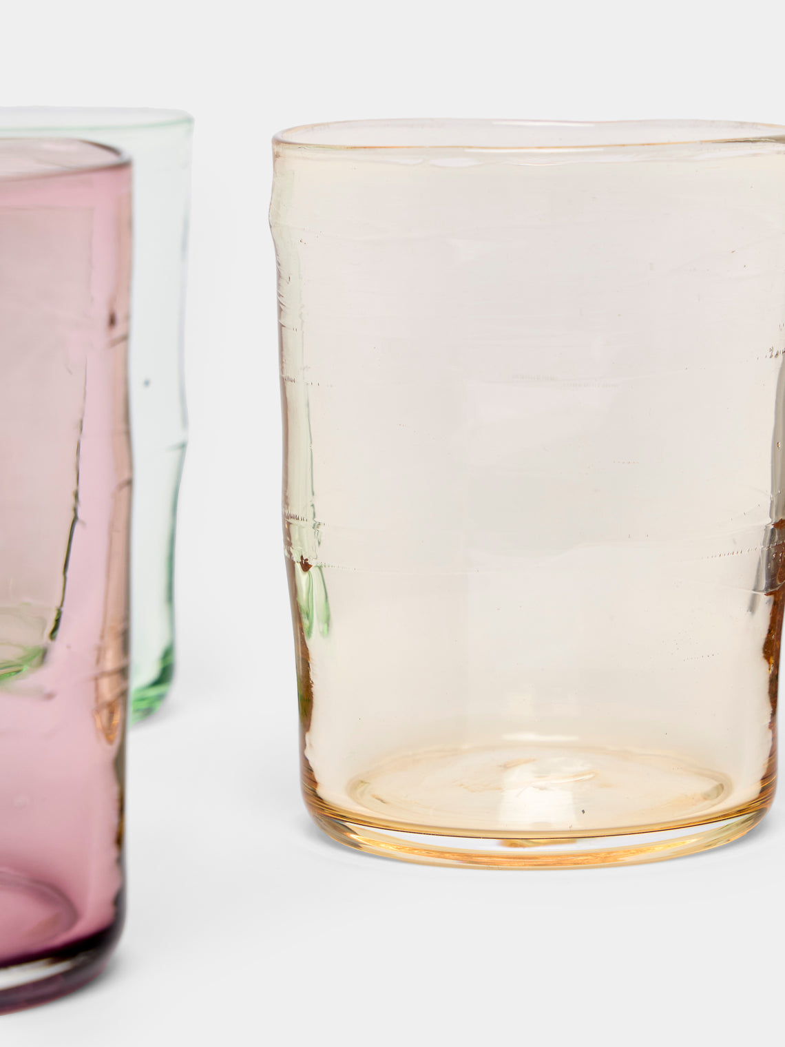 Michael Ruh Studio - Urban Hand-Blown Glass Highballs (Set of 4) - Multiple - ABASK