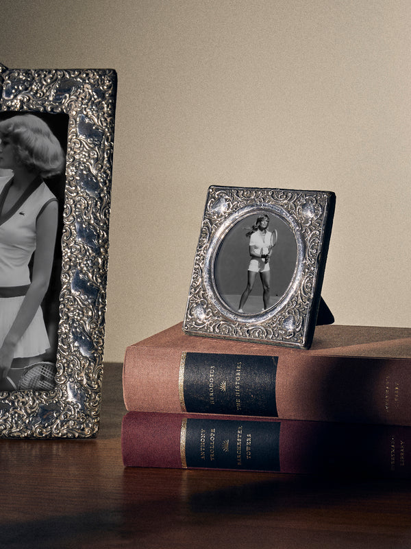 Antique and Vintage - 1903 British Chester Sterling Silver Photo Frame (3") - Silver - ABASK