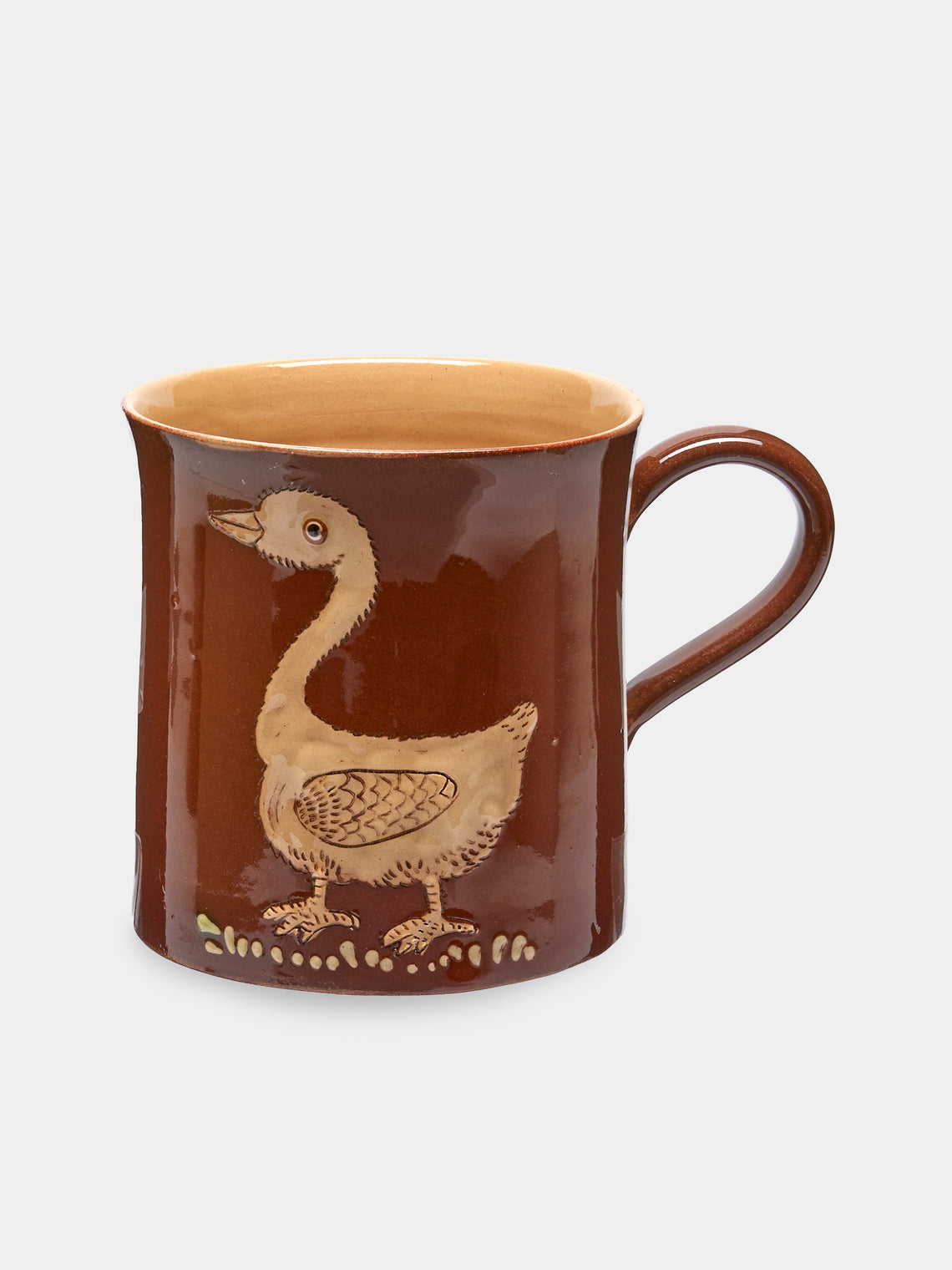 Poterie d’Évires - Animals Hand-Painted Ceramic Mugs (Set of 6) - Light brown - ABASK