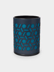 RUDI - Bino Leather Wastepaper Bin - Blue - ABASK - 