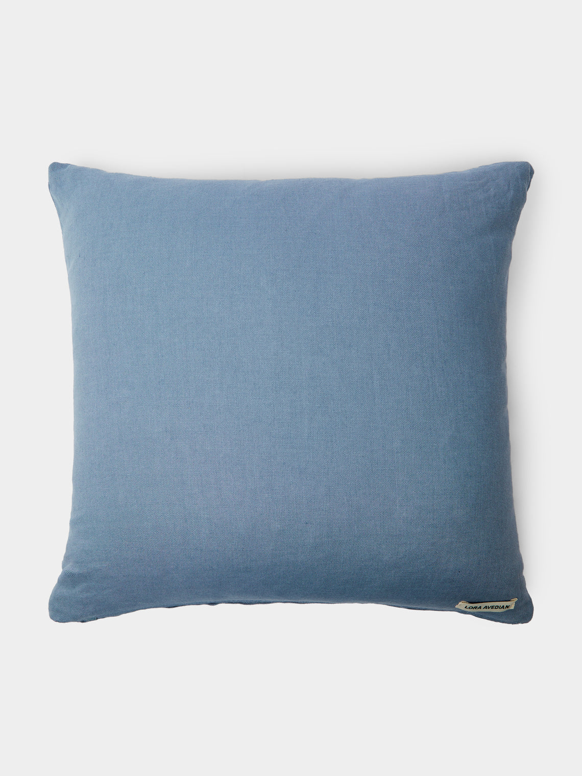 Lora Avedian - Ode to Echinacea Hand-Embroidered Linen Cushion -  - ABASK