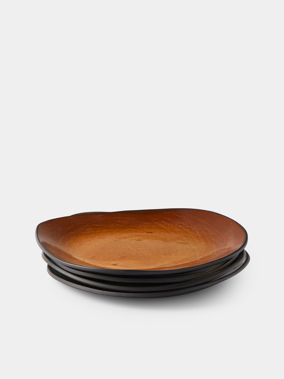 Hana Karim Studio - Hand-Built Stoneware Dinner Plates — 11in/28cm (Set of 4) - Multiple - ABASK