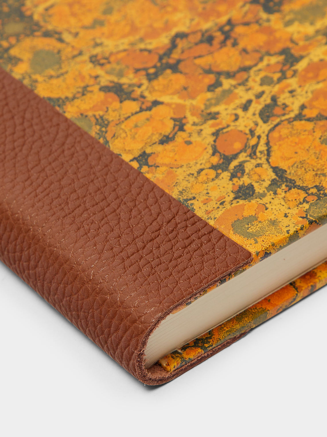 Giannini Firenze - Hand-Marbled Leather Bound Notebook -  - ABASK
