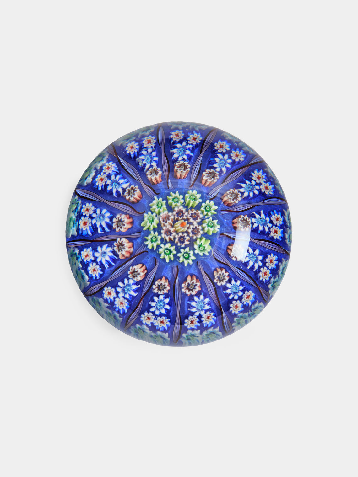 Antique and Vintage - 1930s Murano Glass Paperweight - Blue - ABASK