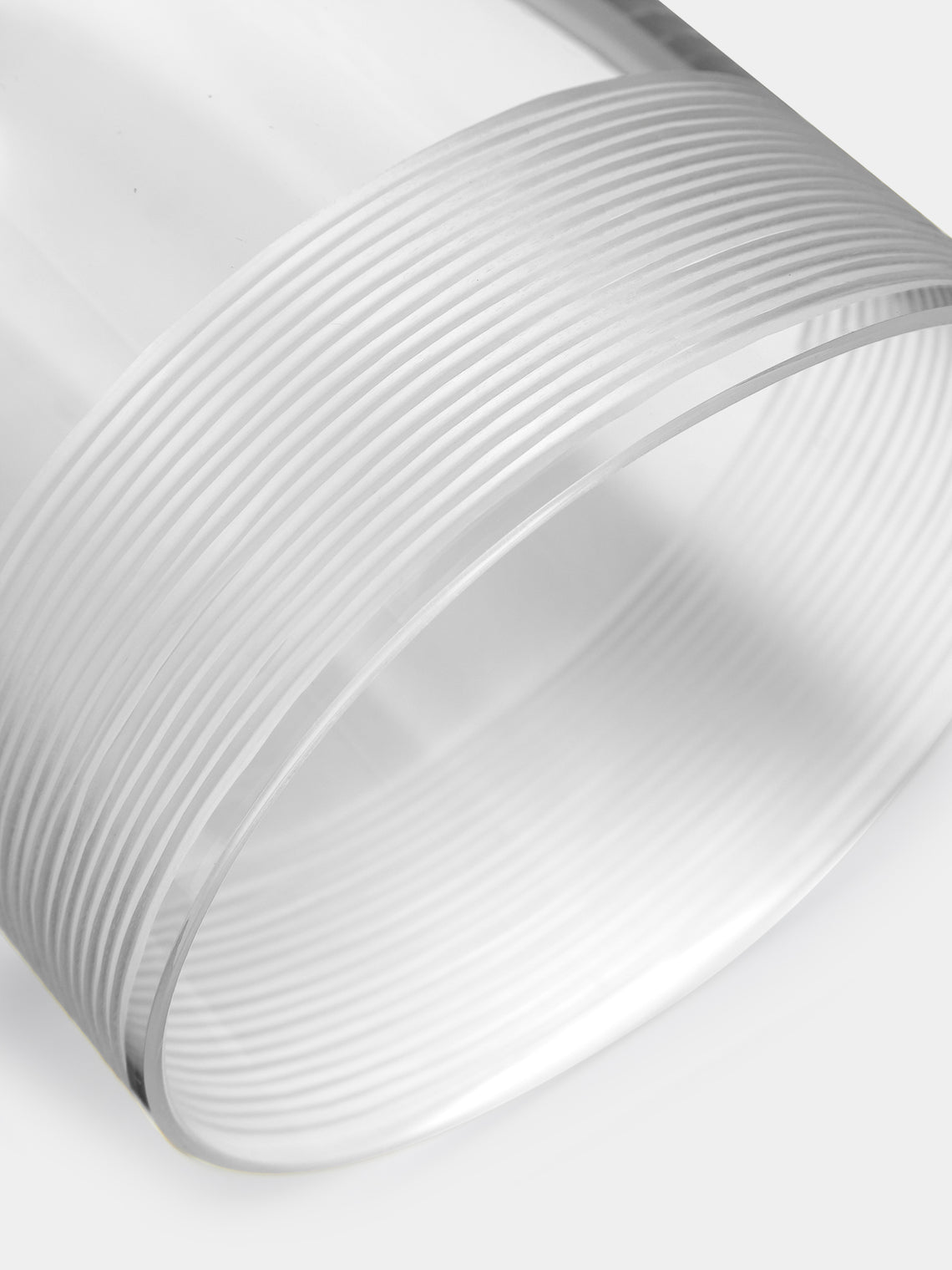 Carlo Moretti - Fili Molati Hand-Blown Murano Water Glasses (Set of 2) - Clear - ABASK