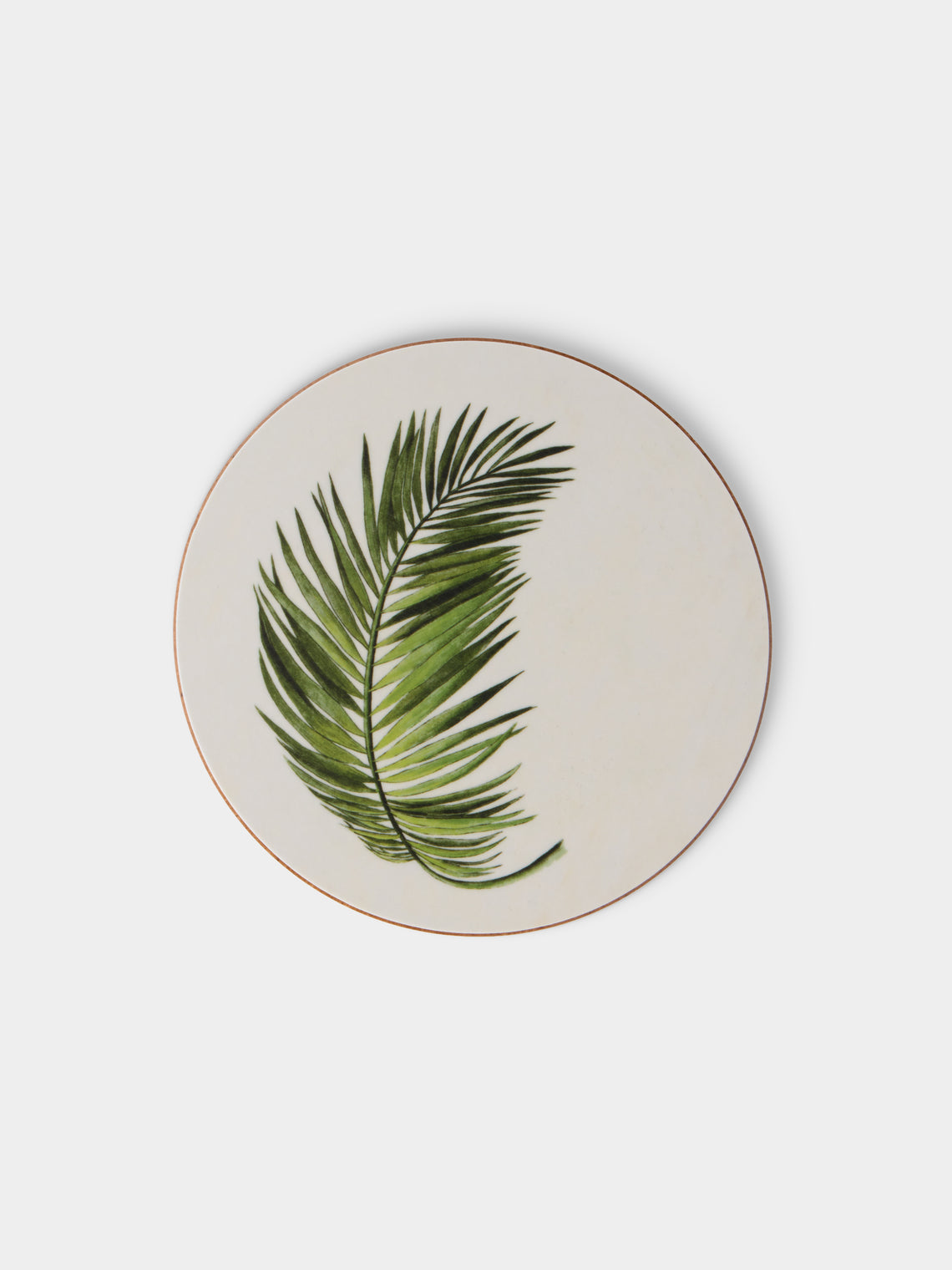 HestiaLiving - | Set of 4 | Palm Tree Wood Coasters - Green - ABASK