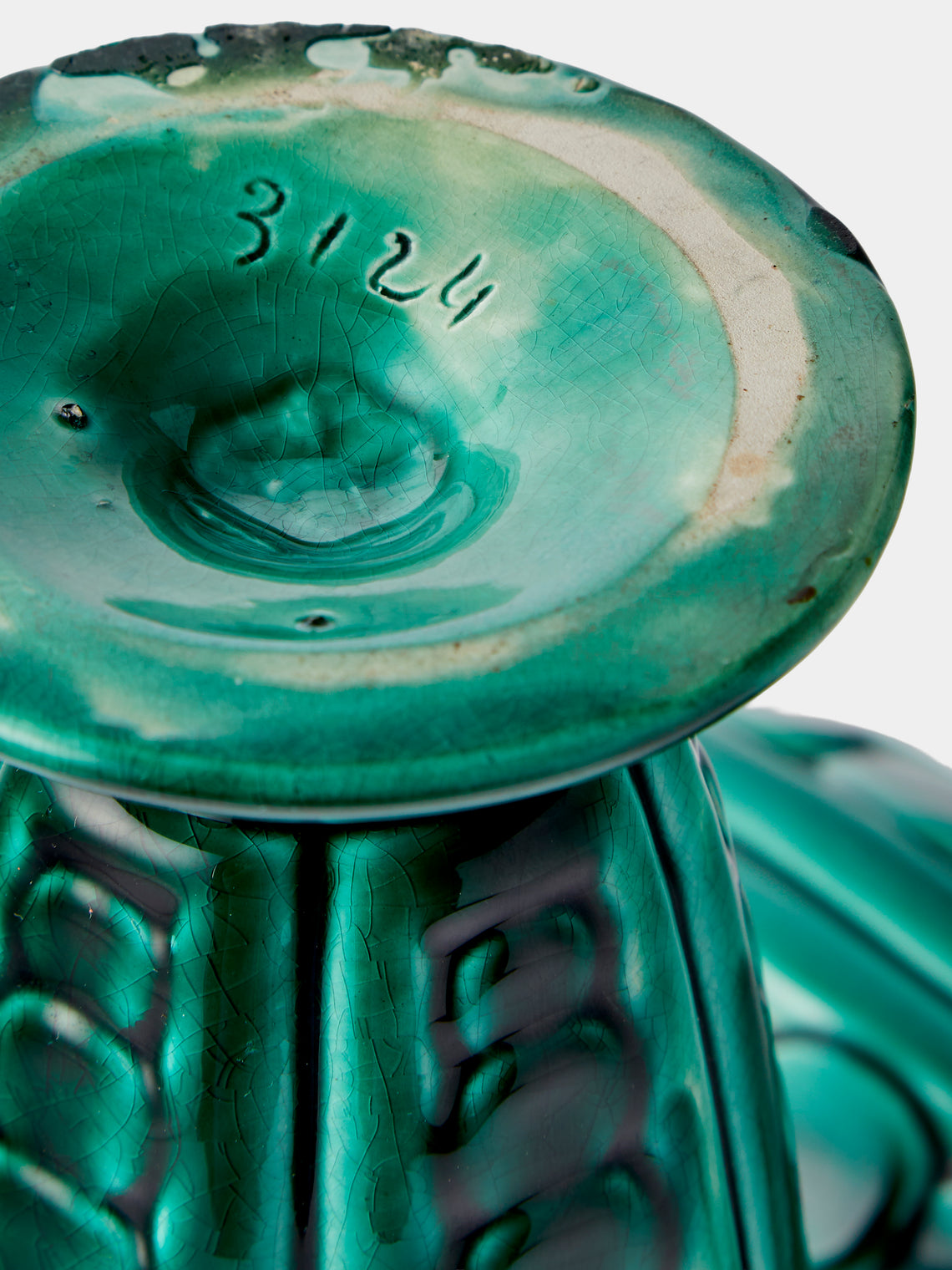 Antique and Vintage - 1930s Art Deco Ceramic Vases (Set of 2) - Green - ABASK