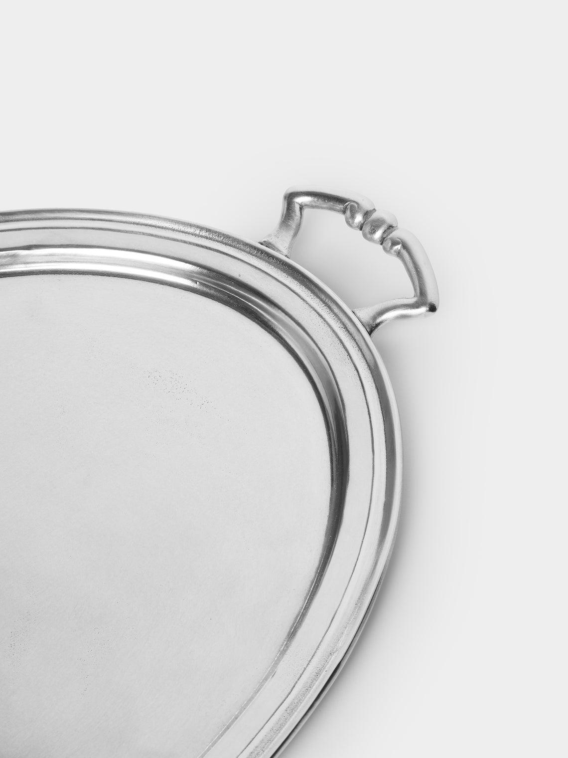 Cosi Tabellini - Pewter Tray (20.5in/52cm) - Silver - ABASK