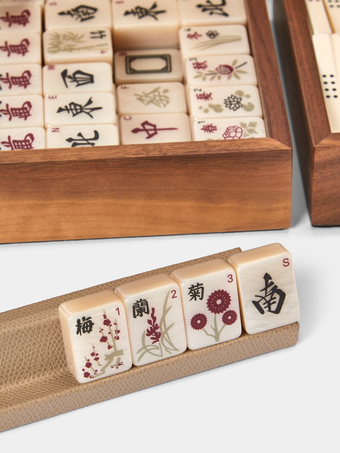 Pinetti - Leather Mahjong Set - Taupe - ABASK