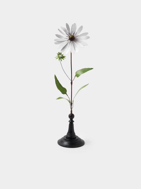 Erbavoglio Milano - Hand-Painted Copper Ornamental Flower - White - ABASK - 