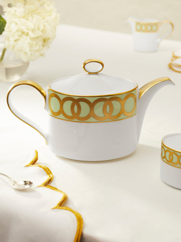 Royal Crown Derby - Riviera Dream Hand-Painted Bone China Teapot -  - ABASK