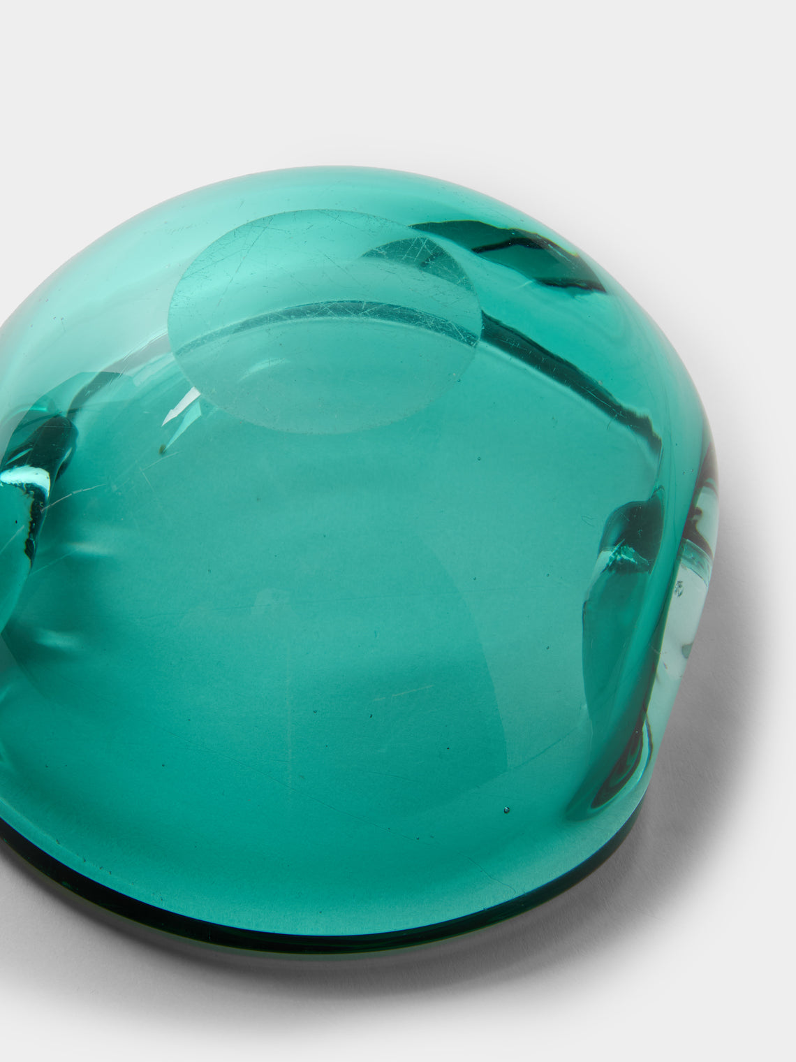 Antique and Vintage - 1970s Murano Glass Ashtray - Green - ABASK