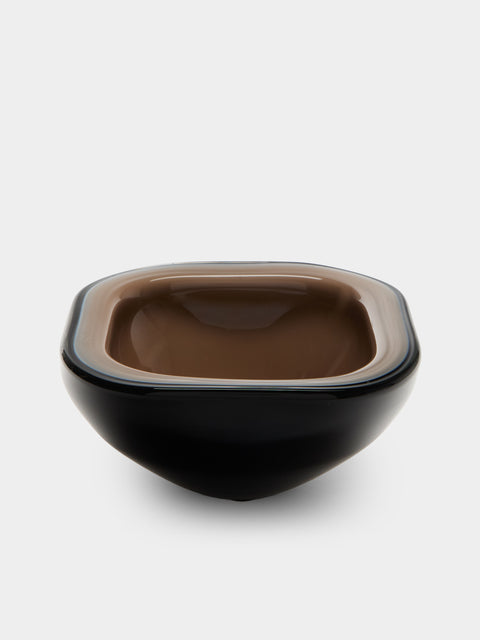 Antique and Vintage - Mid-Century Murano Glass Ashtray - Brown - ABASK - 