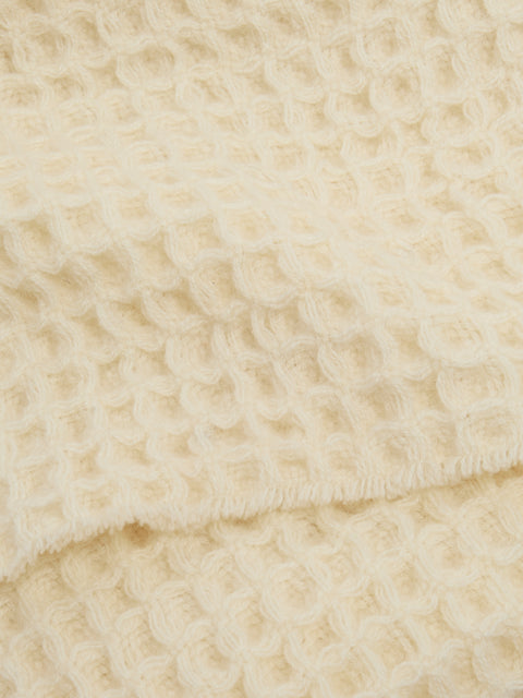 Alonpi - Sasha Cashmere Blanket (72in/1.8m) - White - ABASK