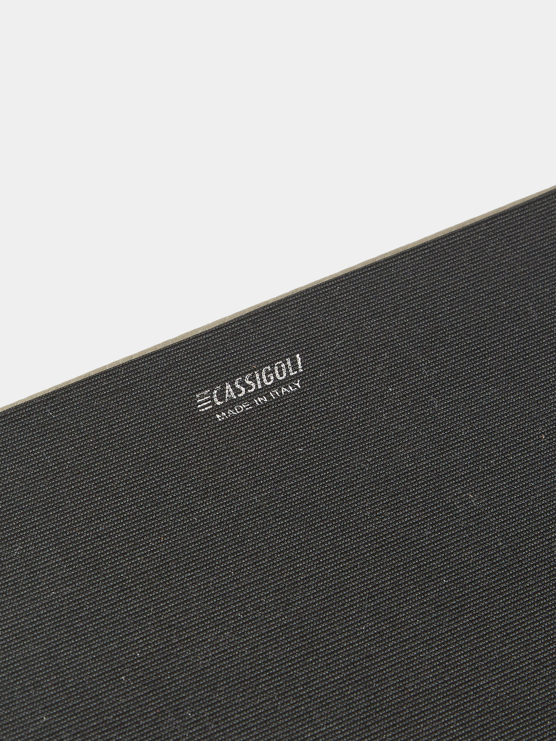 Cassigoli - Del Monte Leather Hexagonal Vide Poche (11in/28cm) - Gray - ABASK