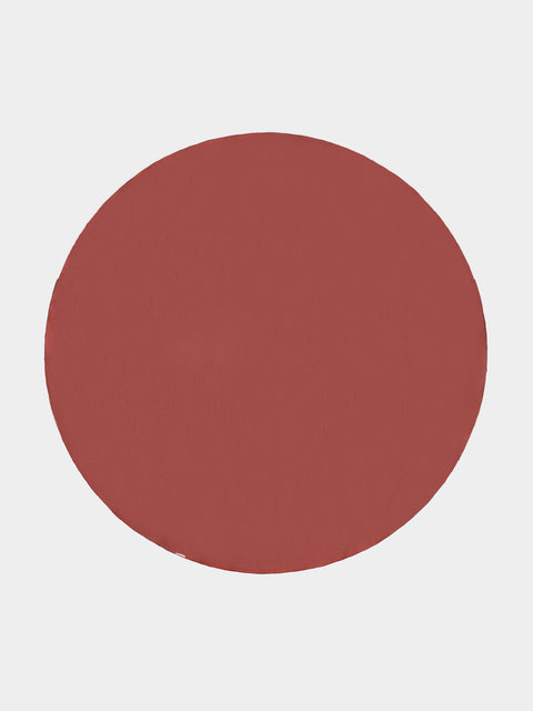 Borgo delle Tovaglie - Filo Linen Round Tablecloth (110in/2.8m) - Red - ABASK - 