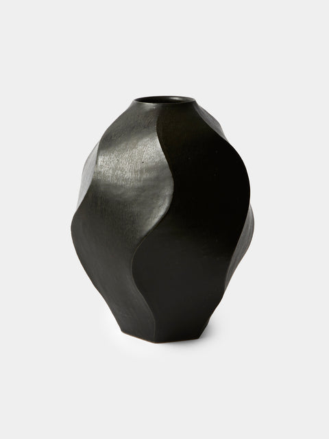 Lee Song-am - Black Clay Vase (14in/36cm) - Black - ABASK - 