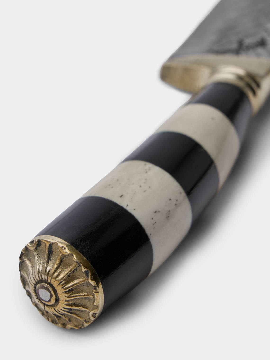 Poglia - Florence Signature Horn and Bone Knife - Black - ABASK