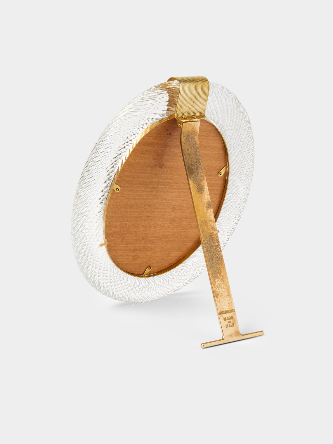 Antique and Vintage - 1960s Murano Glass Photo Frame - Clear - ABASK