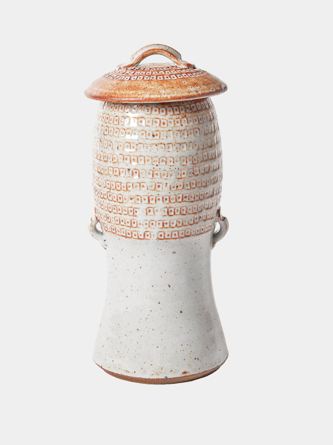 Matthew Foster - Ceramic Spaghetti Jar - White - ABASK - 